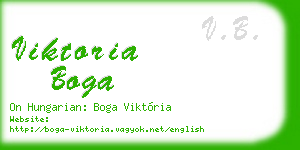 viktoria boga business card