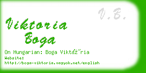 viktoria boga business card